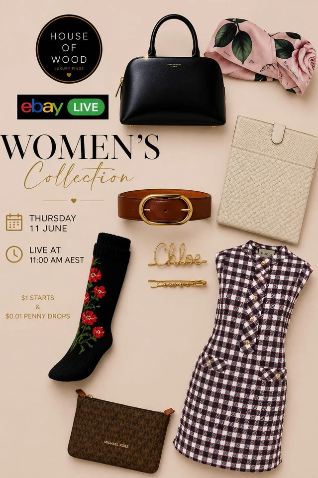 🇦🇺 Women's Designer Luxury | $1 Starts | Yves Saint Laurent, Gucci + more