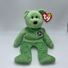 TY Beanie Baby- KICKS the Soccer Bear (14 inch) MWMTs Green DOB August 16, 1998 — photo 1