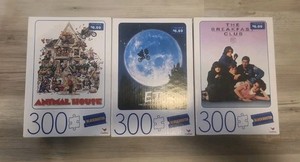 3 Cardinal Blockbuster The Breakfast Club E.T. Animal House 300 Piece Puzzle NIB