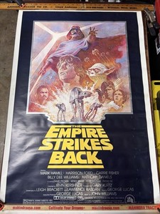 Star Wars ESB Original 1981 Re-Release One Sheet Movie Poster 27x41 Rolled