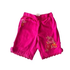 VTG Y2K Gymboree Girls Pink Floral Embroidered Shorts 3-6 Months