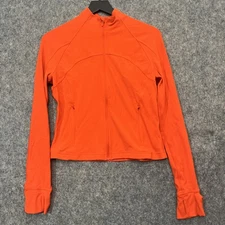Lululemon Nulu Cropped Define Jacket Orange Women's Size 10