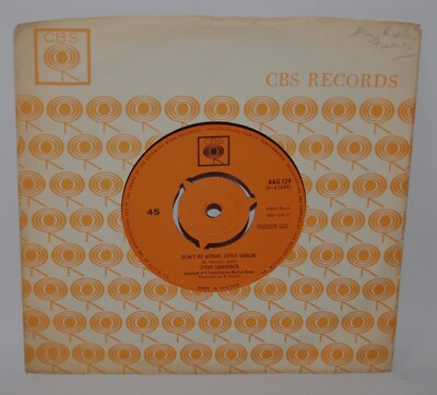 Steve Lawrence   Don t Be Afraid, Little Darlin - 1963 Vinyl 7'' Single - AAG 139