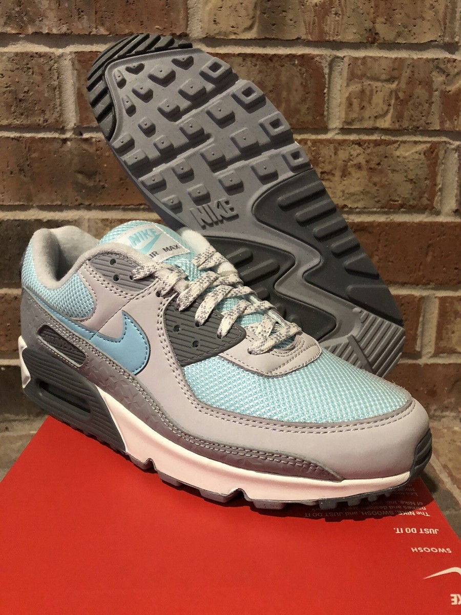New 10 Nike Air Max 90 Copa Cool Grey Snowflake Icy Blue