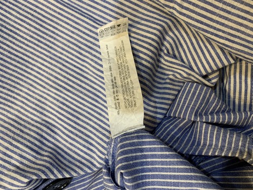 NWT Zara Blue Cotton Stripe Dress V-neck size S Small - Picture 5 of 6