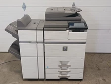 Sharp MX-M654 Copier Printer Scanner w/ Punch Module MX-PN12B & Finisher MX-FN19