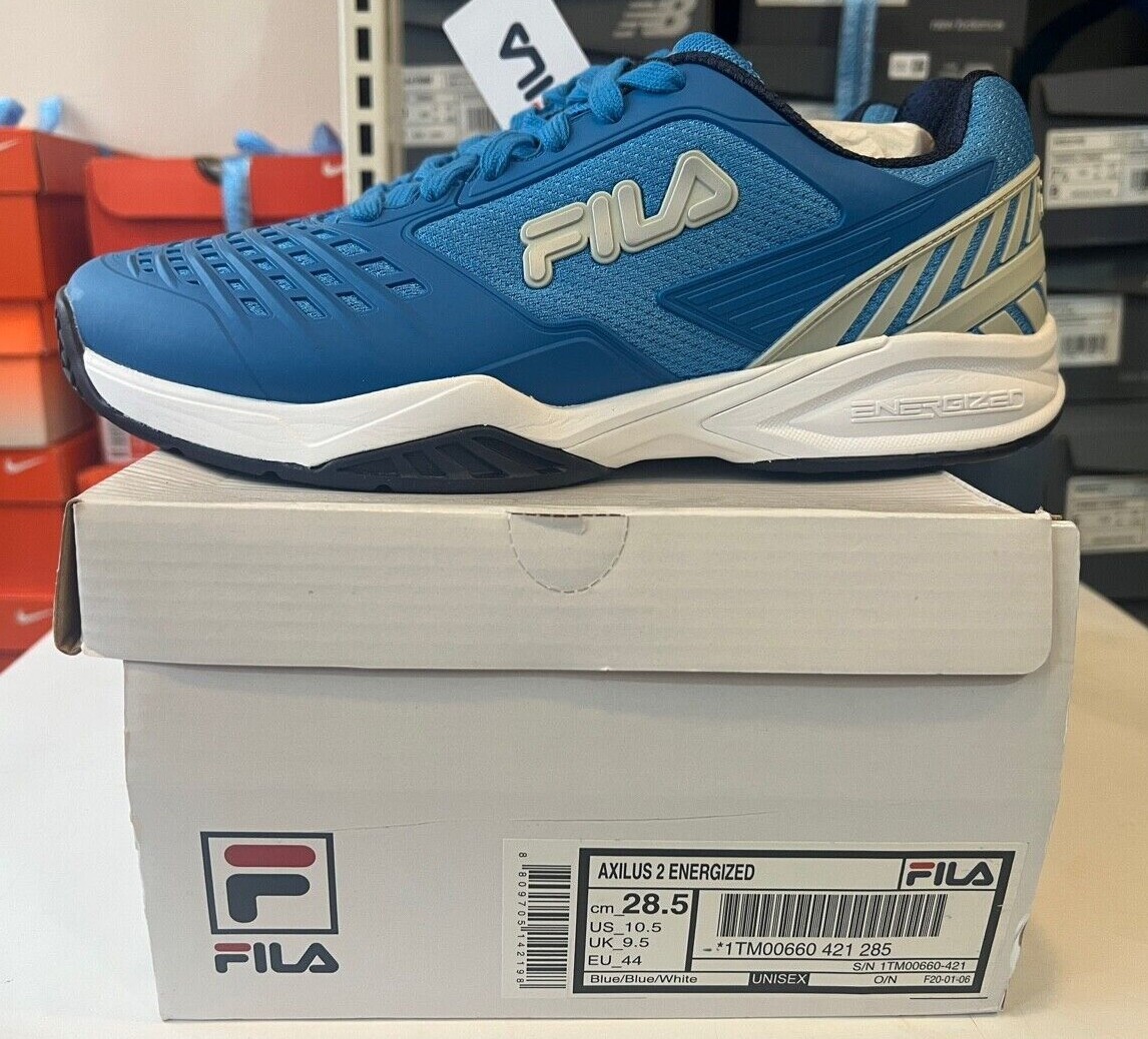 Мужские теннисные туфли FILA AXLUS 2 Energized синие US105285 NWT 1TM00660-421 30090₽