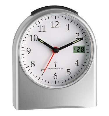 Funkwecker TFA 98.1040.54 mit analoger Anzeige Funk  Batterie Alarm u. Snooze-F.