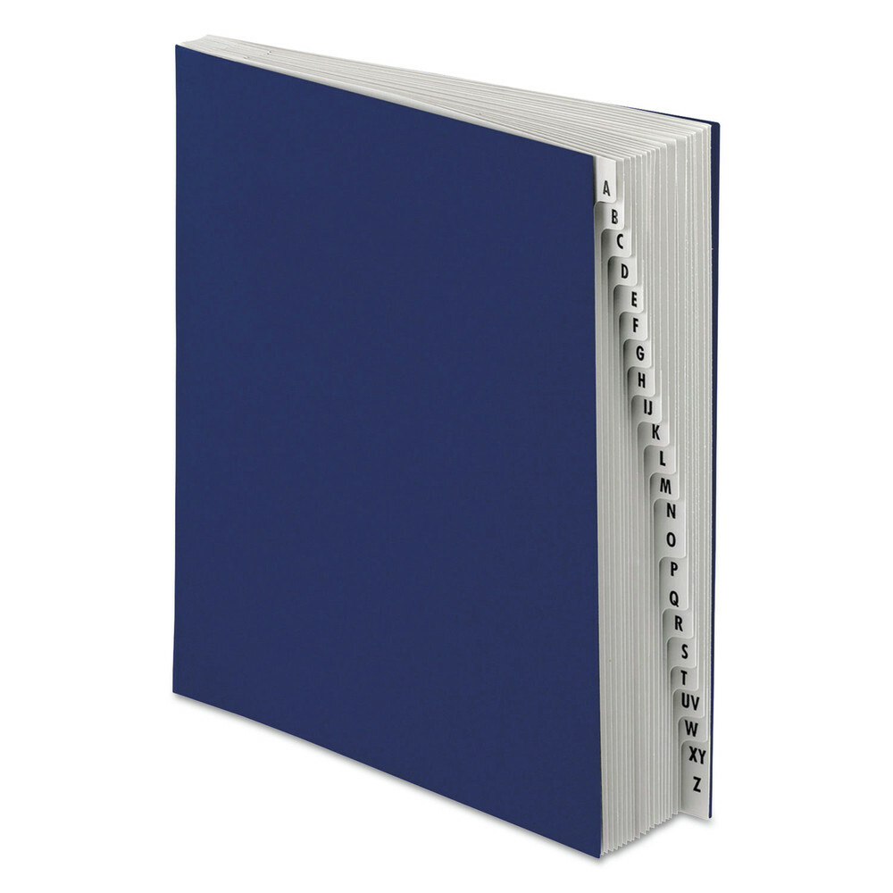 Pendaflex DDF3OX 20-Divider Dark Blue Alpha Index Expanding File-image
