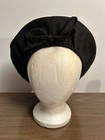 Beret Women’s Black Basque Beret Hat With Bow — photo 1