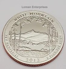 2013 S America the Beautiful ATB Quarter -White Mountain- CLAD ✼PROOF✼ BU