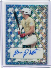 2022 Leaf Perfect Game Platinum Mojo Proof Autographs Parker Picot Auto 1/1