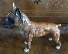 1973 Porcelain Goebel Boxer Dog Figurine #3063122
