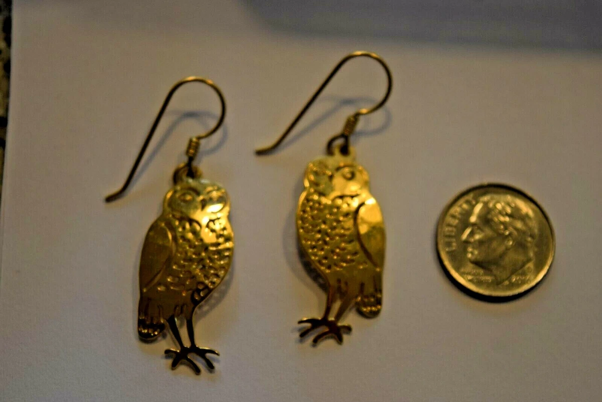 Wild Bryde Jewelry Gold Earrings Unique Animal Bird Fish Flower Tree Lighthouse