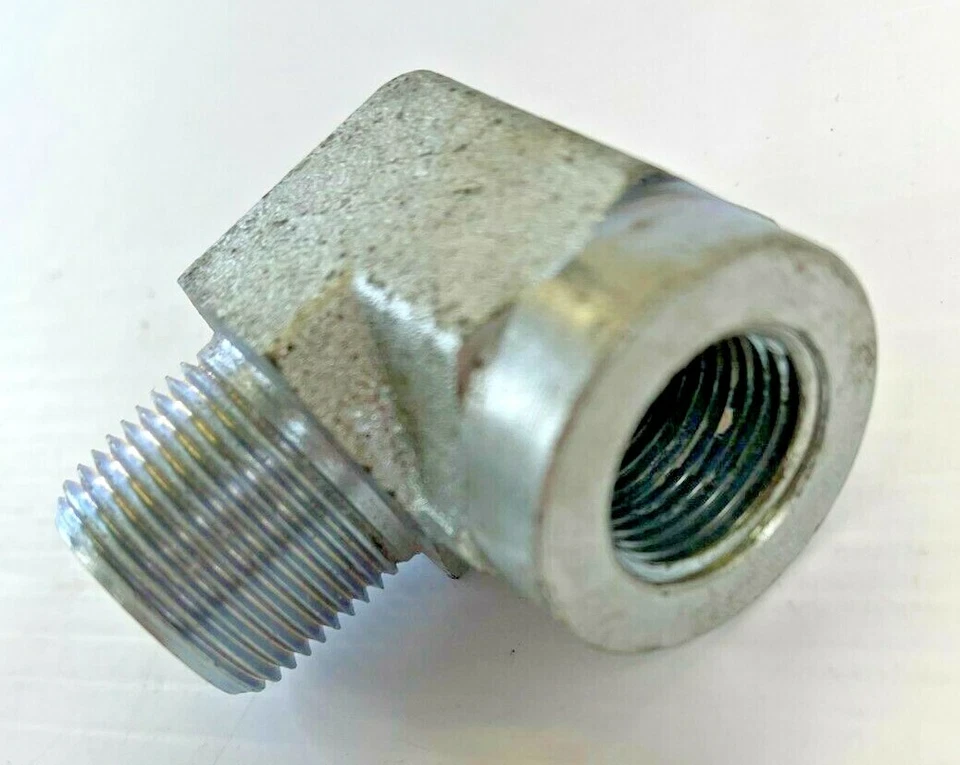 HYDRAULIC MALE TO FEMALE 90° ELBOW 1/2" X 3/4"  - Image 2 of 3