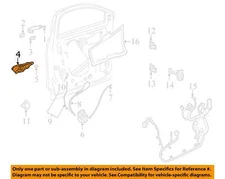 GM OEM 15-24 Bolt EUV Front Door Lock Hardware-Handle Base 13515503