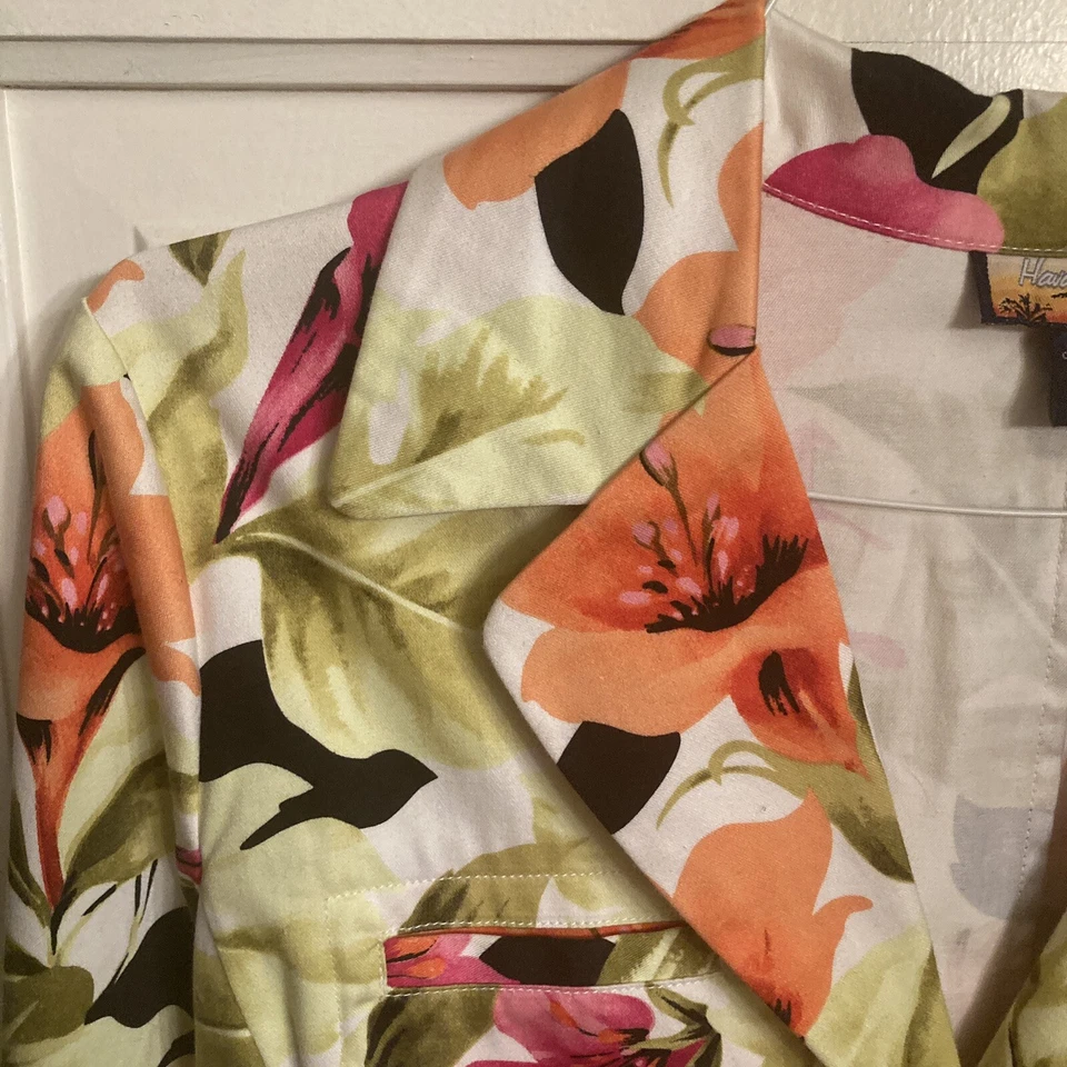 Blazer colorido para mujer Havana Jack's Café talla L, colores brillantes algodón, spandex Foto 4 de 4