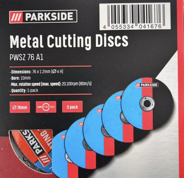Parkside PWSZ 76 A1 76mm Metal Cutting Disc for sale online eBay