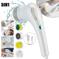 Electric Handheld Spin Scrubber Portable Cordless Cleaning Brush Shower Scrubber