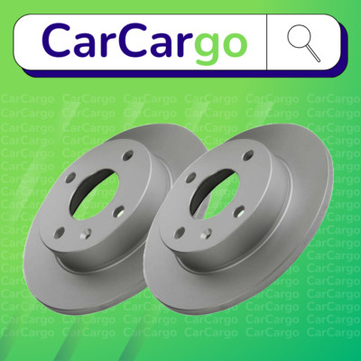 Premium Solid Front Brake Discs Pair Ford Escort 1.8 TD 1993-1995 239 mm