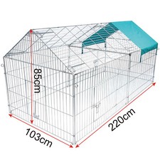 Freilaufgehege Hasenauslauf Drahtkäfig Welpenauslauf Freigehege Kaninchen Metal