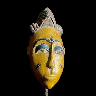 African Masks Home Décor Tribal Hand Carved Vintage Wall Hanging Guro Mask-9364