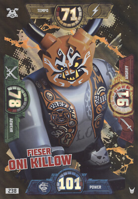 LEGO Ninjago Serie 3 Trading Card 238 - Fieser Oni Killow - OVERSIZED Übergröße