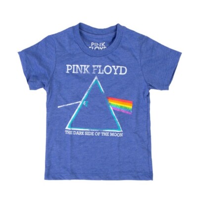 Pink Floyd The Dark Side Of The Moon Heather Blue Kids T-Shirt 2T Toddler NWT