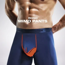 Men's Thin Leggings Warm Long Underwear Solid Long Johns Slim Thermal Pants