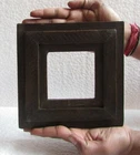 Old Hand Carved Wooden Unique Shape Picture Photo Frame Collectible