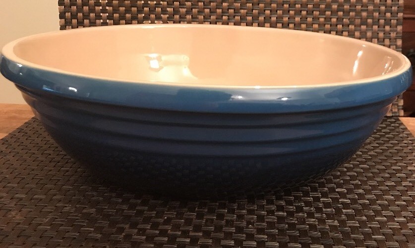 Le Creuset Large Stoneware Oval Serving Bowl 29cm -Lapis