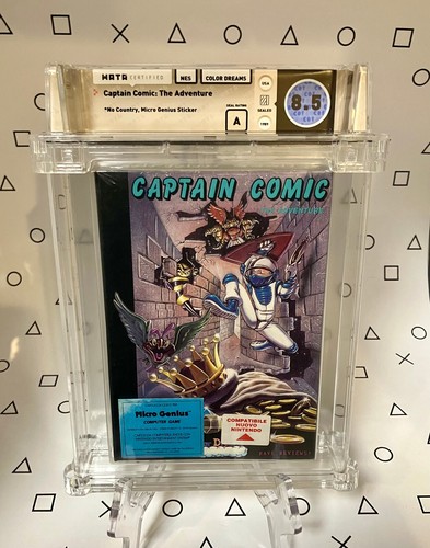 Captain Comic: The Adventure Sealed - NES - WATA 8.5, A - Pop 1 of Variant