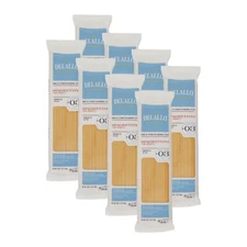 DeLallo Thin Spaghetti Pasta, 1 lb. Bag, Al Dente Texture, Durum Wheat (8-Pack)