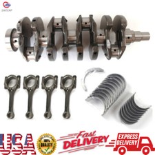 Engine Crankshaft Conrods W Bearing Kit For 2.0l Hyundai Elantra Tiburon Tucson