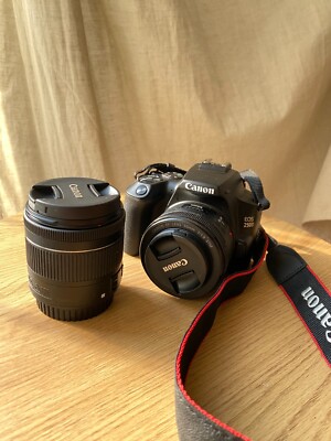 Canon EOS 250D Digitalkamera - Schwarz (Kit mit  EF-S 18-55mm) +50mm 