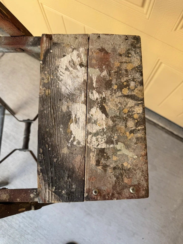 Escalera de madera vintage Robbin Egg azul Foto 4 de 4