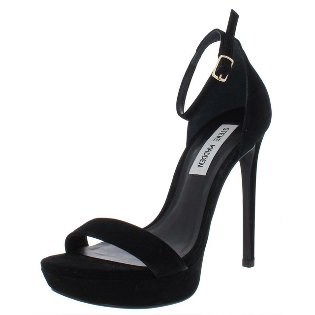 black evening sandals