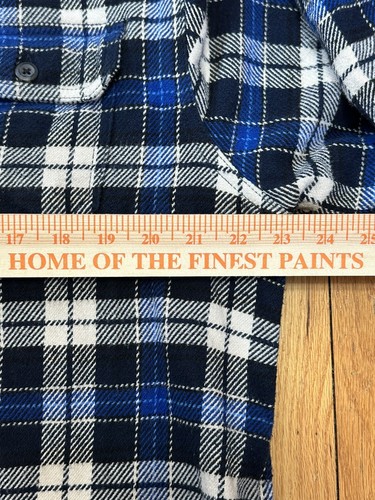 Orvis Shirt Men's Large Plaid Cotton Heavy Flannel Pockets Lumberjack Outdoor - Picture 12 of 16
