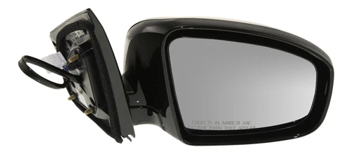 Fits 09-14 NS MURANO 4 DOOR POWER MIRROR PAINT TO MATCH BLACK W/HEAT W/O MEMOR R