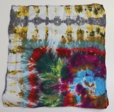 Tie Dye Bandana 21" x 21" Blue Mine Window 100 cotton