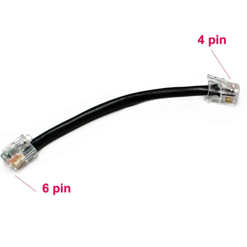 Front Panel Separate Extending Cable 6Pin to 4pin for ICOM IC-2820 IC2820H E2820 - Image 2 of 4