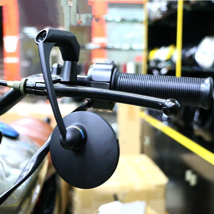 For HONDA REBEL CMX 250 300 500 1100 VT 750 1300 Rear View Mirror Retro Round - Image 2 of 4