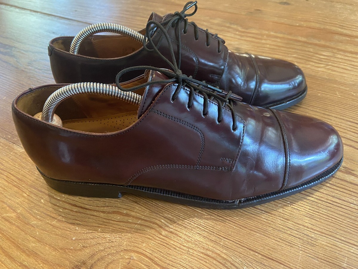 COLE HAAN City Caldwell 08331 Men\'s Burgundy Dress Oxford Derby Shoes 12D Cole Haan 08331 Mens Caldwell Burgundy Lace Up Cap Toe  main image 2