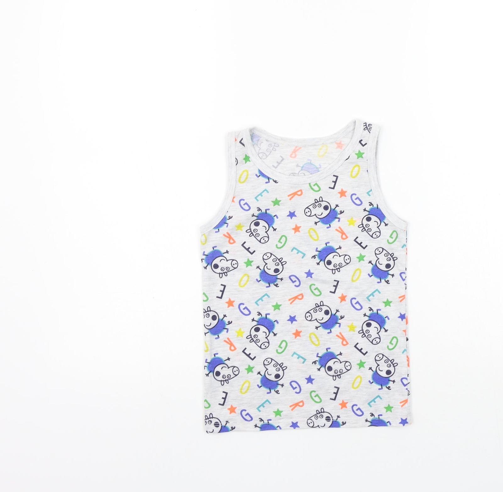 George Boys Grey Polyester blend Tank Size 5-6 Years