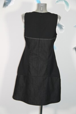 Robe Bimatière Noire Garella Taille 42 - Style Décontracté Comme Neuve
