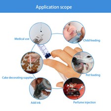 5PCS 1/2/5/10/20/30ml/50ml Disposable Plastic Injector Syringe Sterile Syringe