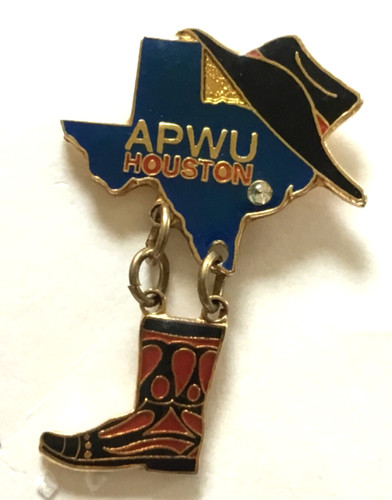 Nice American Postal Workers Union Houston Texas pin
