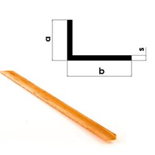 Messing L-Profil ungleichschenkelig MS58 - alle Größen - GHW-Modellbau
