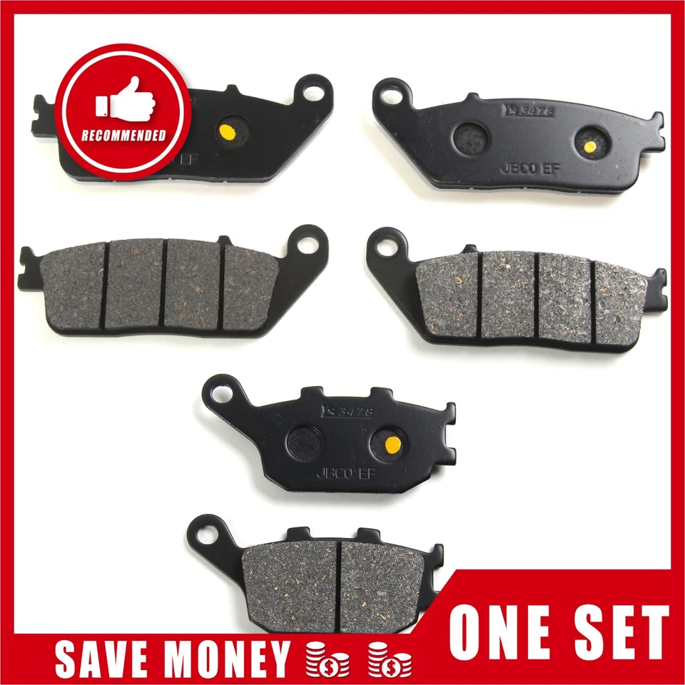 Pastillas de freno delanteras traseras orgánicas para Kawasaki Versys 650 KLE650 / ABS 2016 Foto 4 de 4