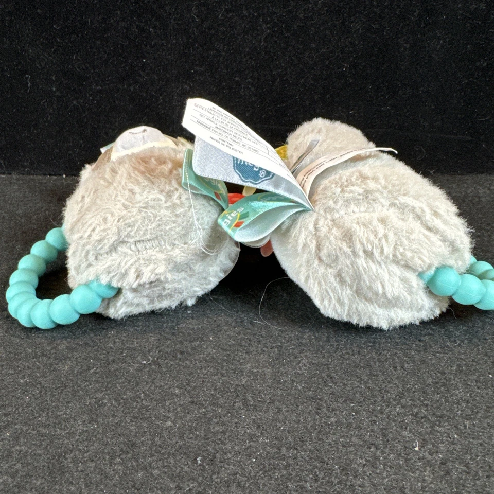 Taggies Mary Meyer 2 件装婴儿发育玩具懒惰摇铃 5 英寸毛绒填充 — 第 4/4 张图片